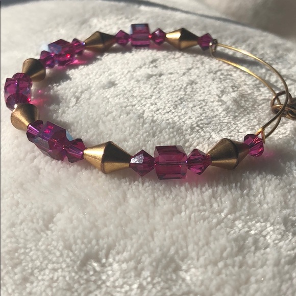 Alex And Ani Swarovski Pink Bangle - Picture 2 of 5